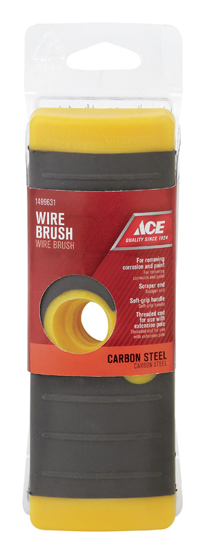 ACE  6 IN. W X 19 IN. L CARBON STEEL  WIRE SCRATCH BRUSH