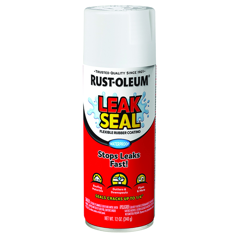 RUST-OLEUM  WHITE  LEAKSEAL FLEXIBLE RUBBER SEALANT  12 OZ.