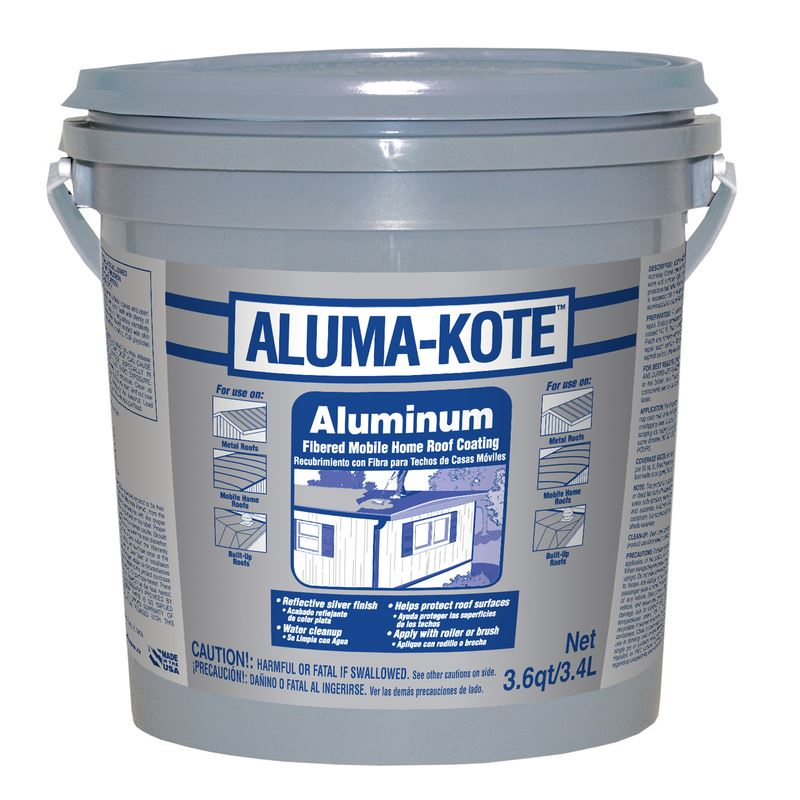 ALUMAKOTE RECUBRIMIENTO TECHO DE FIBRA DE ALUMINIO PLATA 1GL 6241-GA