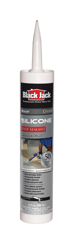 BLACK JACK SELLADOR DE SILICONA PARA TECHO BLANCO BRILLANTE 10 OZ 5586-1-61