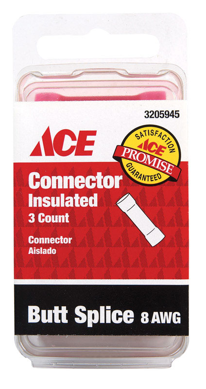 ACE CONECTOR AISLADO  PARA CABLE 8  AWG  COLOR ROJO   3 PZS3205945