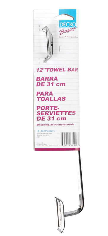 BAR TOWEL 12INDIAMOND CHR