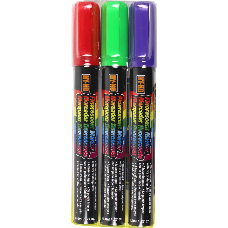 FLUORESCENT MRK 3-PK