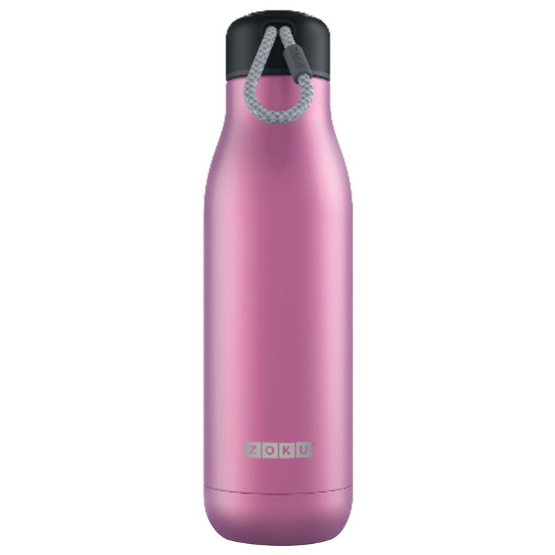 ZOKU BOTELLA PARA AGUA DE ACERO INOXIDABLE EN COLOR PURPURA CON CAPACIDAD DE 25 OZ ZK143-PU