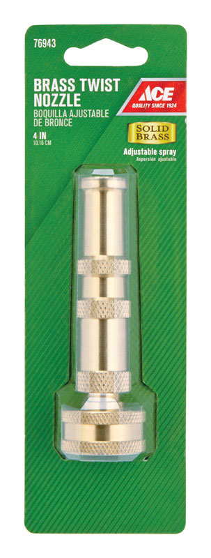 ACE  ADJUSTABLE  BRASS  HOSE NOZZLE