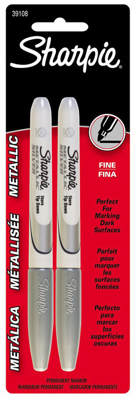 SHARPIE METALLC SLVR 2CT