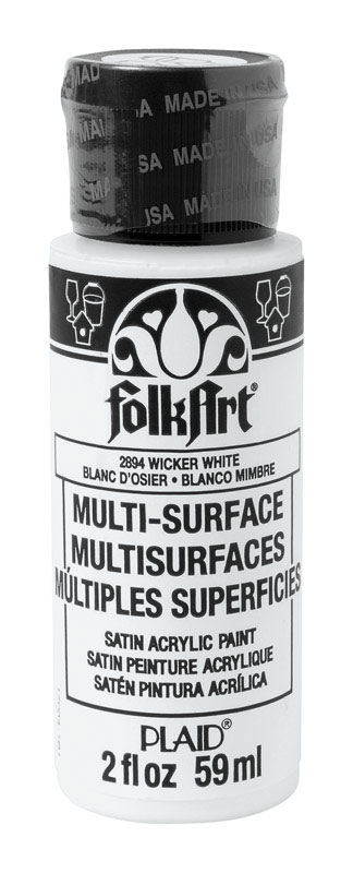 FOLKART PINTURA  ACRILICA  MIMBRE BLANCO SATINADO   DE 2 Oz2894