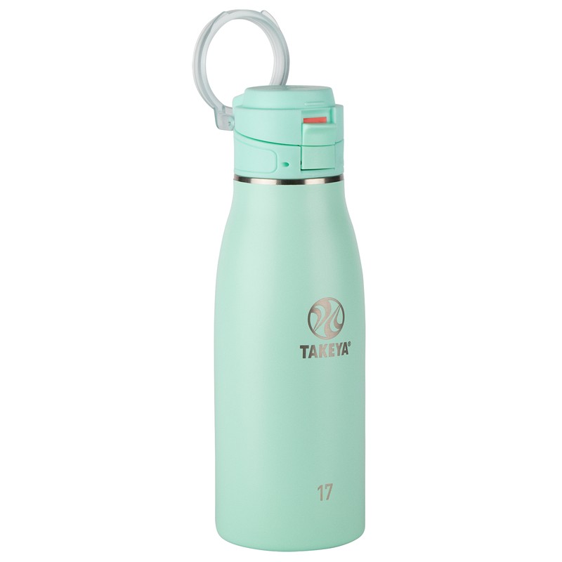 TAKEYA TRAVELER 17 OZ. DOUBLE WALL WATER BOTTLE AQUA