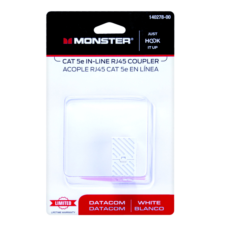 MONSTER ACOPLADOR RJ45 CAT 5E EN LINEA 140278-00