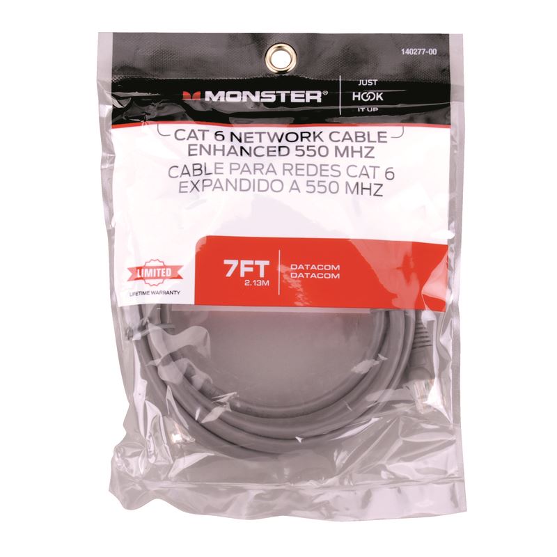 MONSTER  JUST HOOK IT UP  7 FT. L CATEGORY 6  NETWORKING CABLE